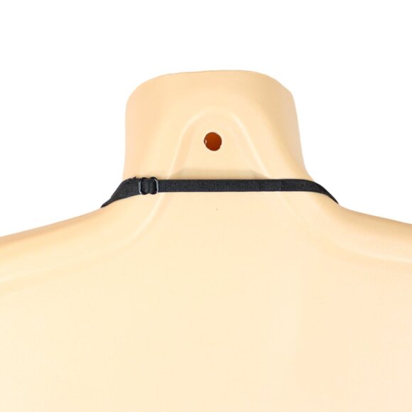 Victoria's Secret Negligee Black Lace Halter Pleated Skirt Small Short N124 - Picture 7 of 10